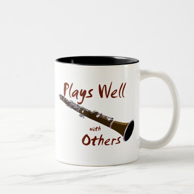 Tasse 2 Couleurs Joue bien avec d'autres Clarinet (Droit)