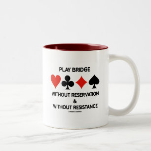 Tasse 2 Couleurs Jouer Pont sans réserve sans résistance