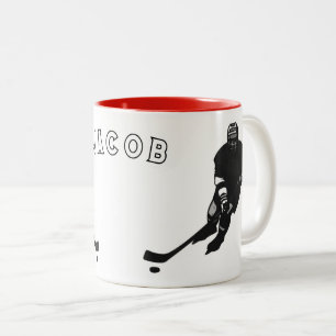 Tasse 2 Couleurs Joueur de hockey
