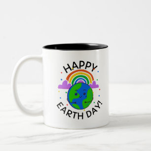 Tasse 2 Couleurs Jour des terres heureux