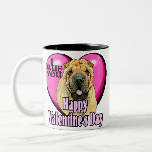 Tasse 2 Couleurs Jour des Valentines de Shar-Pei