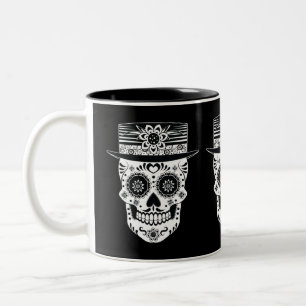 Tasse 2 Couleurs Jour du crâne de sucre mort