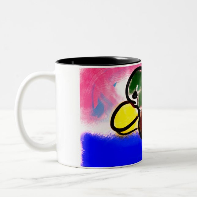 Tasse 2 Couleurs Jour du père de Duck Happy (Gauche)