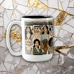 Tasse 2 Couleurs Journée et mois de l'histoire des femmes