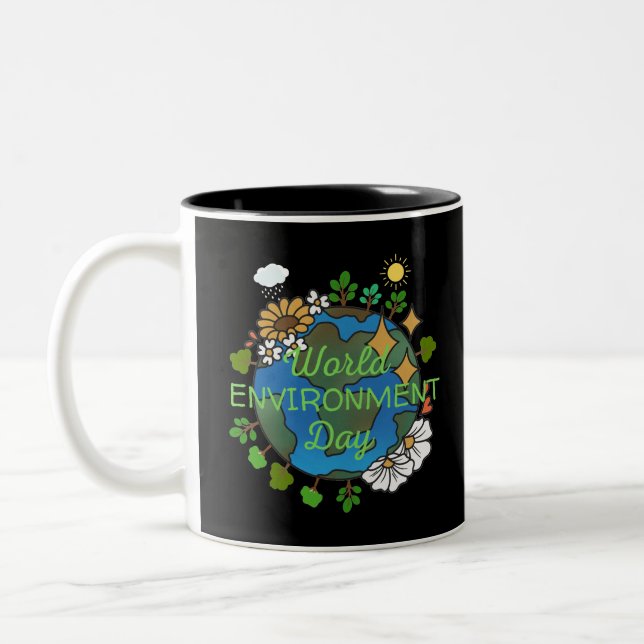 Tasse 2 Couleurs Journée mondiale de l'environnement (Gauche)