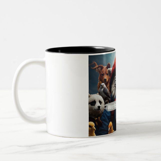 Tasse 2 Couleurs Journée mondiale des animaux (Gauche)