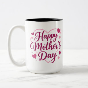 Tasse 2 Couleurs Joyeuse fête des Mères
