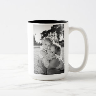 Tasse 2 Couleurs Joyeuse maman d'anniversaire minimaliste