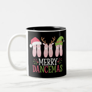 Tasse 2 Couleurs Joyeuses Dancemas Noël Ballet Chaussures Danse