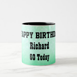 Tasse 2 Couleurs Joyeux 60e anniversaire Personnalisé