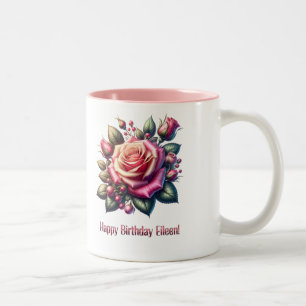 Tasse 2 Couleurs Joyeux anniversaire Eileen