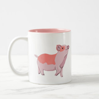 Tasse 2 Couleurs Joyeux comme un cochon