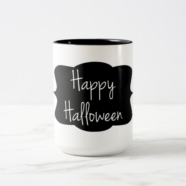 Tasse 2 Couleurs Joyeux Halloween (Centre)