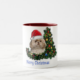 Tasse 2 Couleurs Joyeux Noël Chiens
