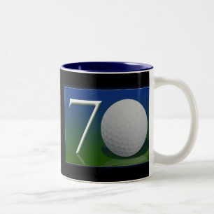 Tasse 2 Couleurs Joyeux soixante-dixième anniversaire pour l'écro