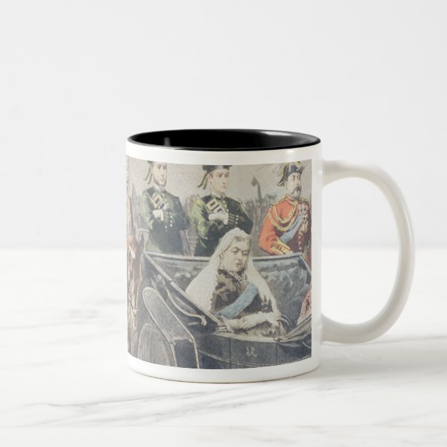 Tasse 2 Couleurs Jubilé de la reine d'Angleterre (Droit)