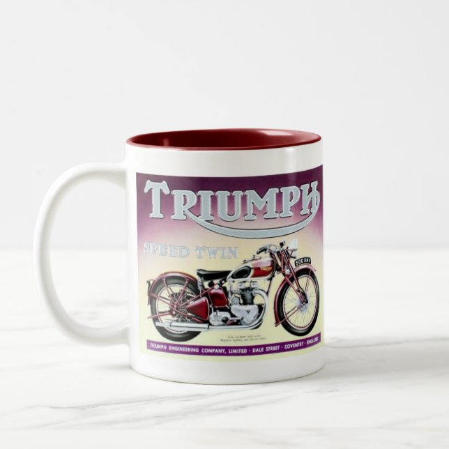 Tasse 2 Couleurs Jumeau de vitesse de Triumph (Gauche)