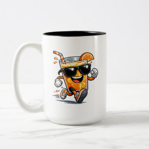 Tasse 2 Couleurs Jus d'orange en course