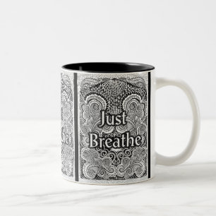 Tasse 2 Couleurs Just Breathe - Calmer Mandala Inspiré
