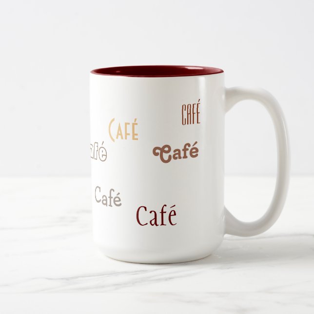 Tasse 2 Couleurs Juste un café (Droit)