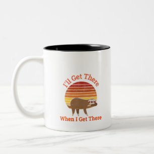 Tasse 2 Couleurs J'Y arriverai quand j'y arriverai Sloth