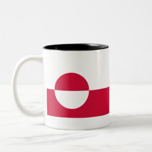 Tasse 2 Couleurs Kalaallit Nunaat - Grønland - Drapeau du Groenland