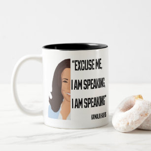 Tasse 2 Couleurs Kamala Harris Je parle