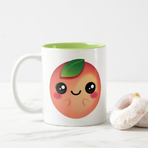 Tasse 2 Couleurs Kawaii Peach