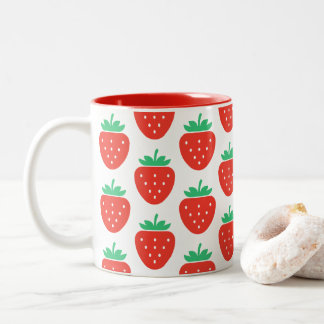Tasse 2 Couleurs kawaii strawberries
