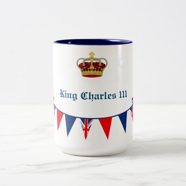 Tasse 2 Couleurs King Charles 111 Crown (Centre)