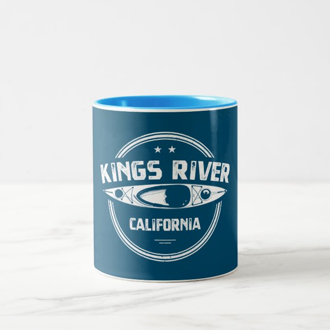 Tasse 2 Couleurs Kings River Californie Kayak (Centre)