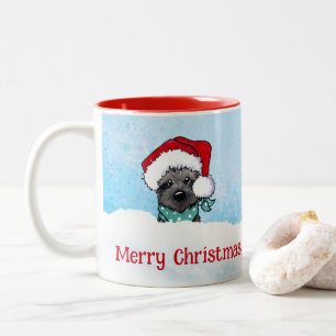 Tasse 2 Couleurs KiniArt Cairn Terrier Noël