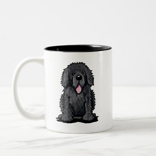 Tasse 2 Couleurs KiniArt Chien de Terre-Neuve (Gauche)