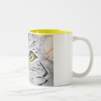 Tasse 2 Couleurs Kitty font face