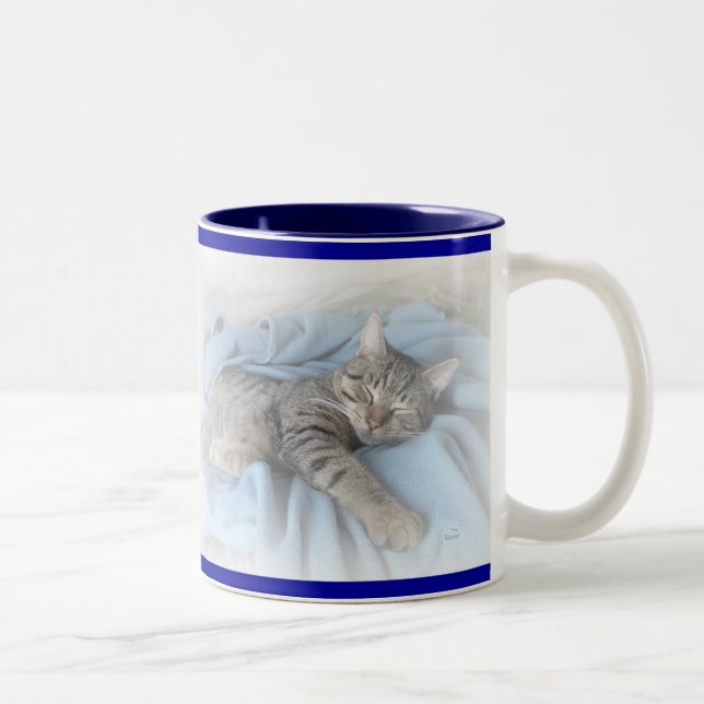 Tasse 2 Couleurs Kitty somnolent (Droit)