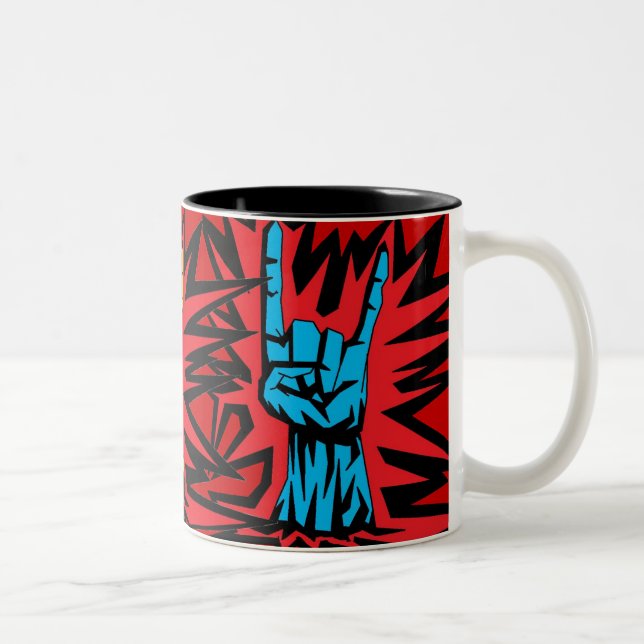 Tasse 2 Couleurs Klaxons "tasse " en métal (Droit)