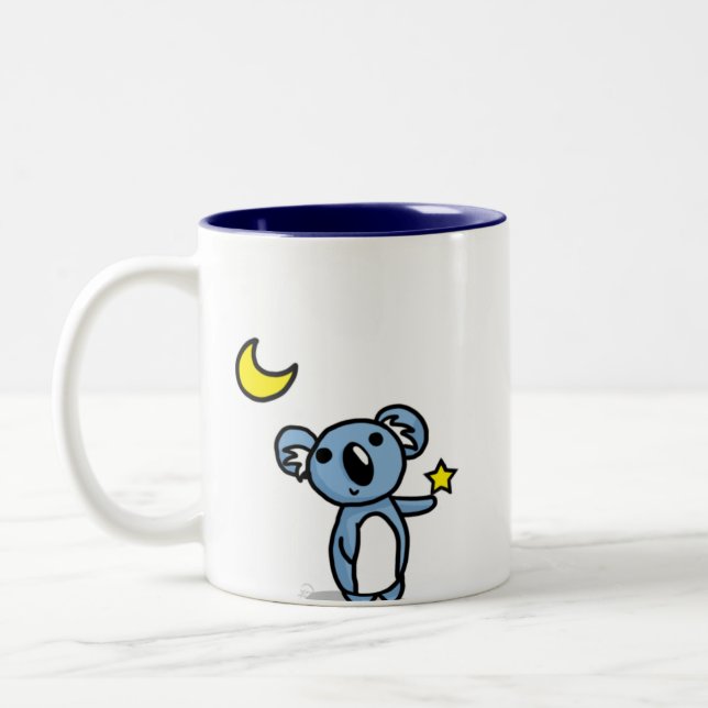 Tasse 2 Couleurs Koala de Starlight - bleu (Gauche)