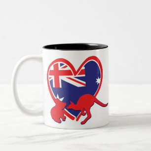 Tasse 2 Couleurs Koala kangourou d'Australie