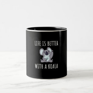 Tasse 2 Couleurs Koala - La Vie Est Meilleure Avec Un Koala