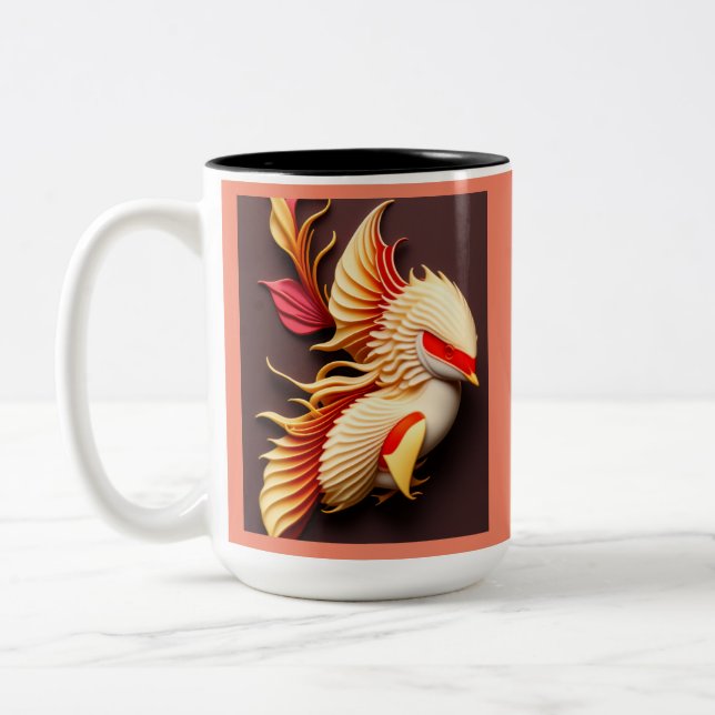Tasse 2 Couleurs kohaku koi (Gauche)
