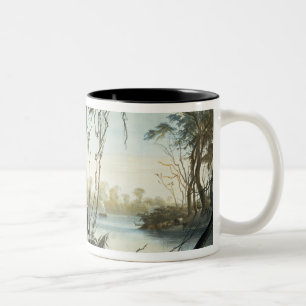 Tasse 2 Couleurs La bouche de la rivière de Fox, Indiana, plaquent