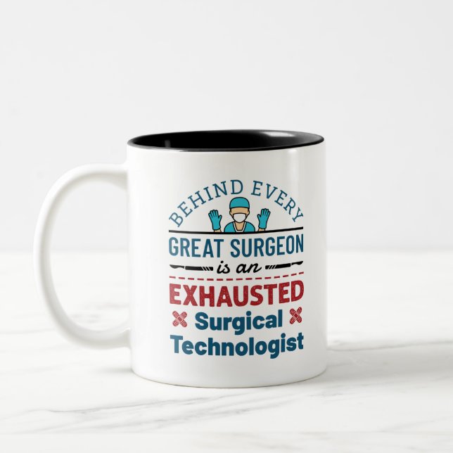 Tasse 2 Couleurs La Chirurgie Chirurgiste Dit Amusant (Gauche)