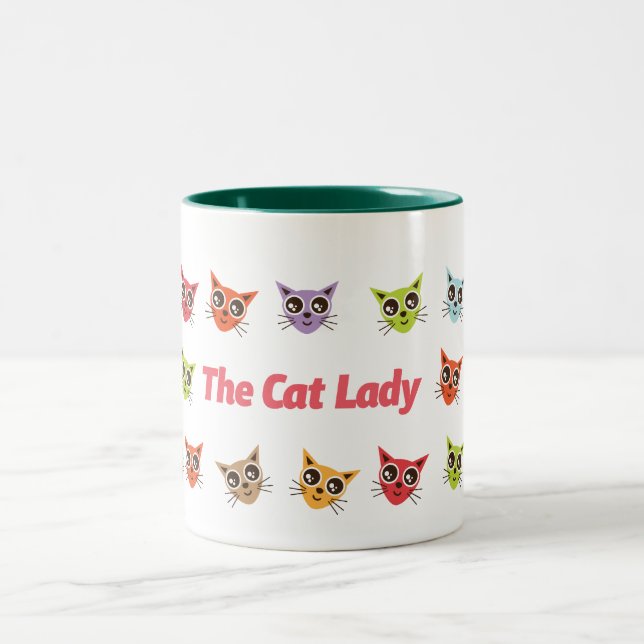 Tasse 2 Couleurs La Dame aux chats (Centre)