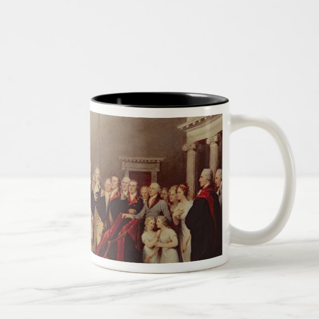 Tasse 2 Couleurs La démission de George Washington (Droit)