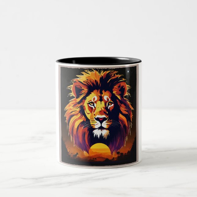 Tasse 2 Couleurs La fierté du lion (Centre)
