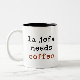 Tasse 2 Couleurs la jefa besoin de café