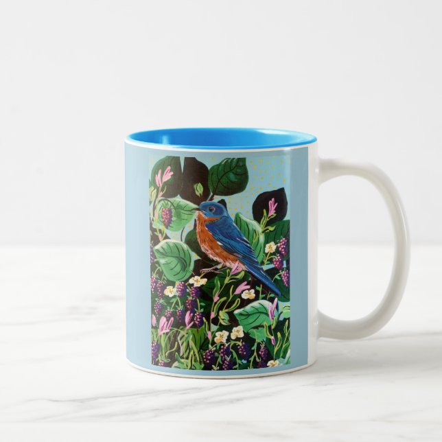 Tasse 2 Couleurs La joie de Jam Bluebird (Droit)