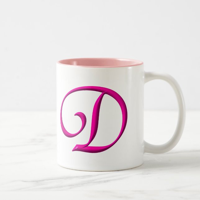 Tasse 2 Couleurs La lettre D (Droit)