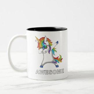 Tasse 2 Couleurs La licorne drôle tamponnante Dabing de licorne