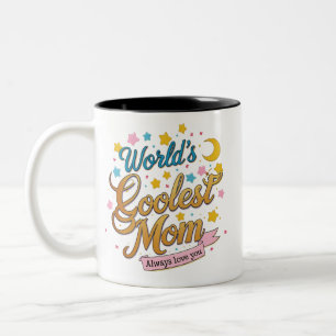 Tasse 2 Couleurs La maman la plus cool du monde mignonne à deux ton